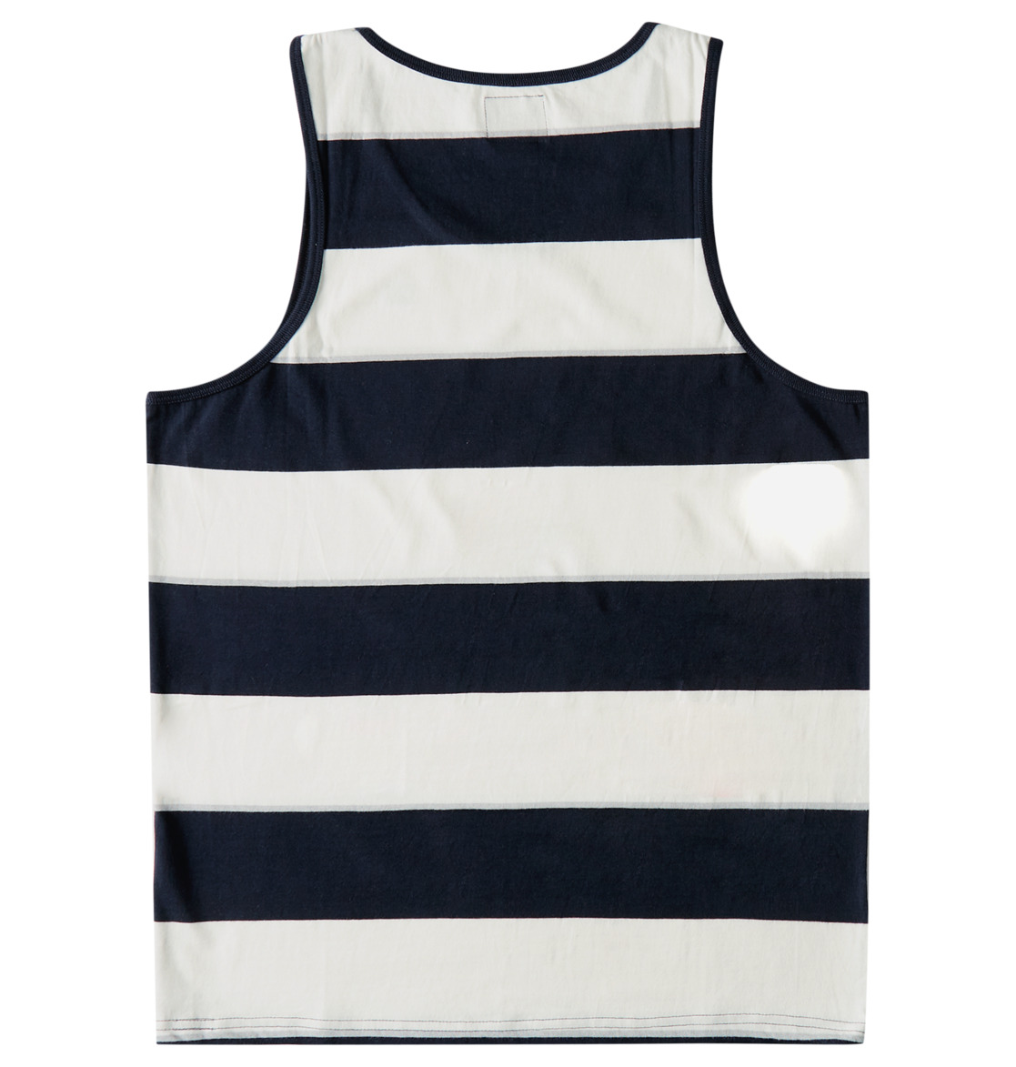 DC Crate Stripe Vest Men T-Shirt Navy Stripes | US-9315JUS