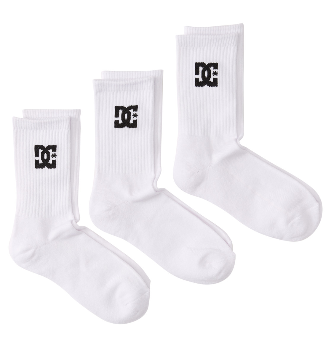 DC Crew Men Socks White | US-2964PKZ