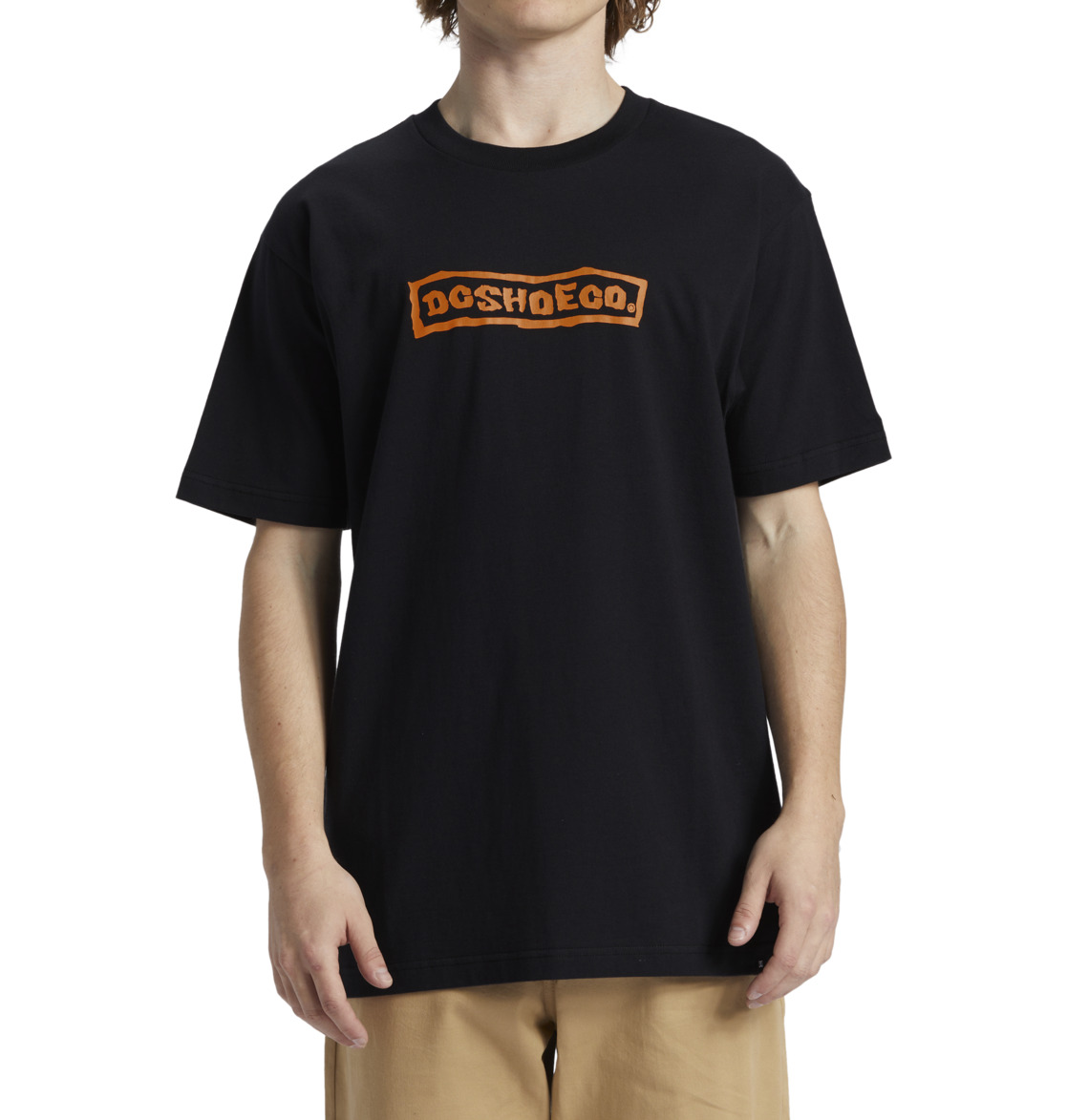 DC Crunch Men T-Shirt Black | US-4368BTF