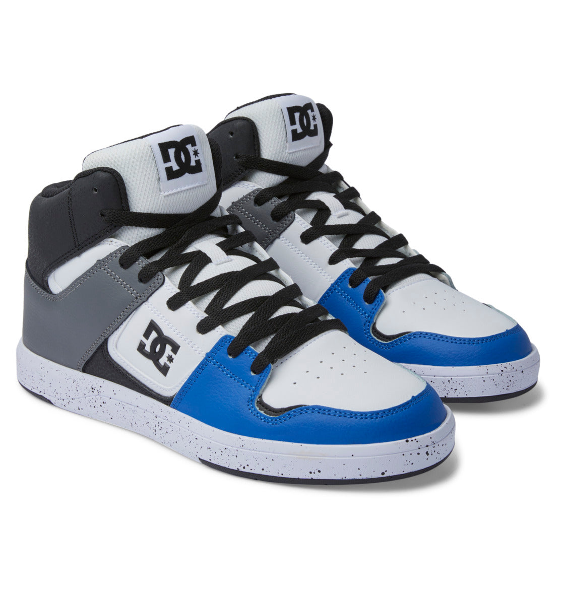 DC Cure High-Top Men Sneakers Black / Grey / Blue | US-0547ATF