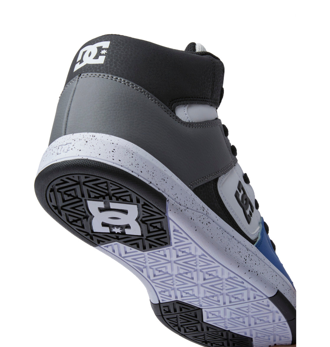 DC Cure High-Top Men Sneakers Black / Grey / Blue | US-0547ATF