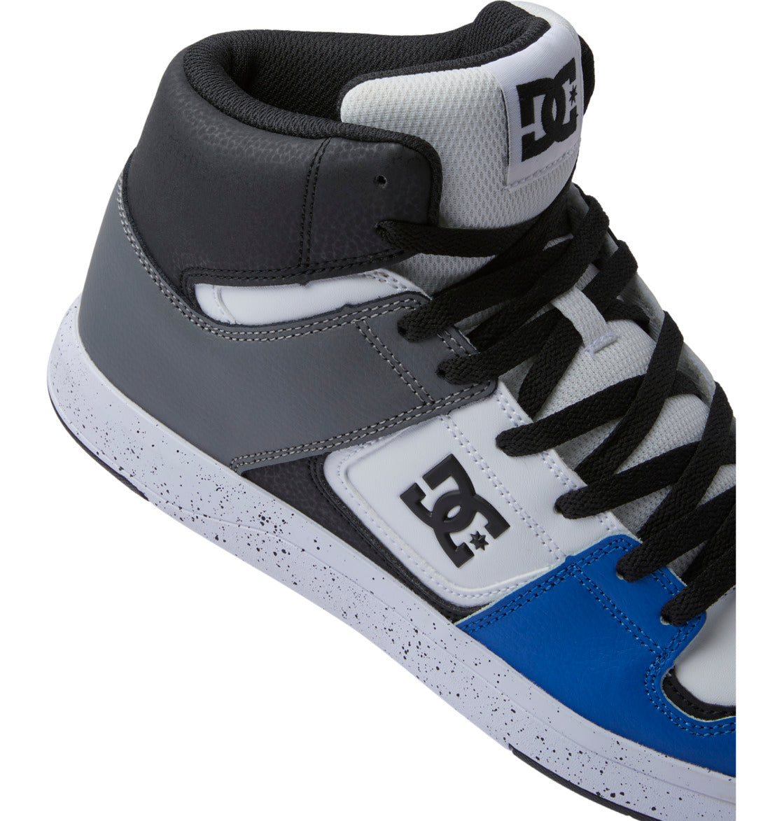 DC Cure High-Top Men Sneakers Black / Grey / Blue | US-0547ATF