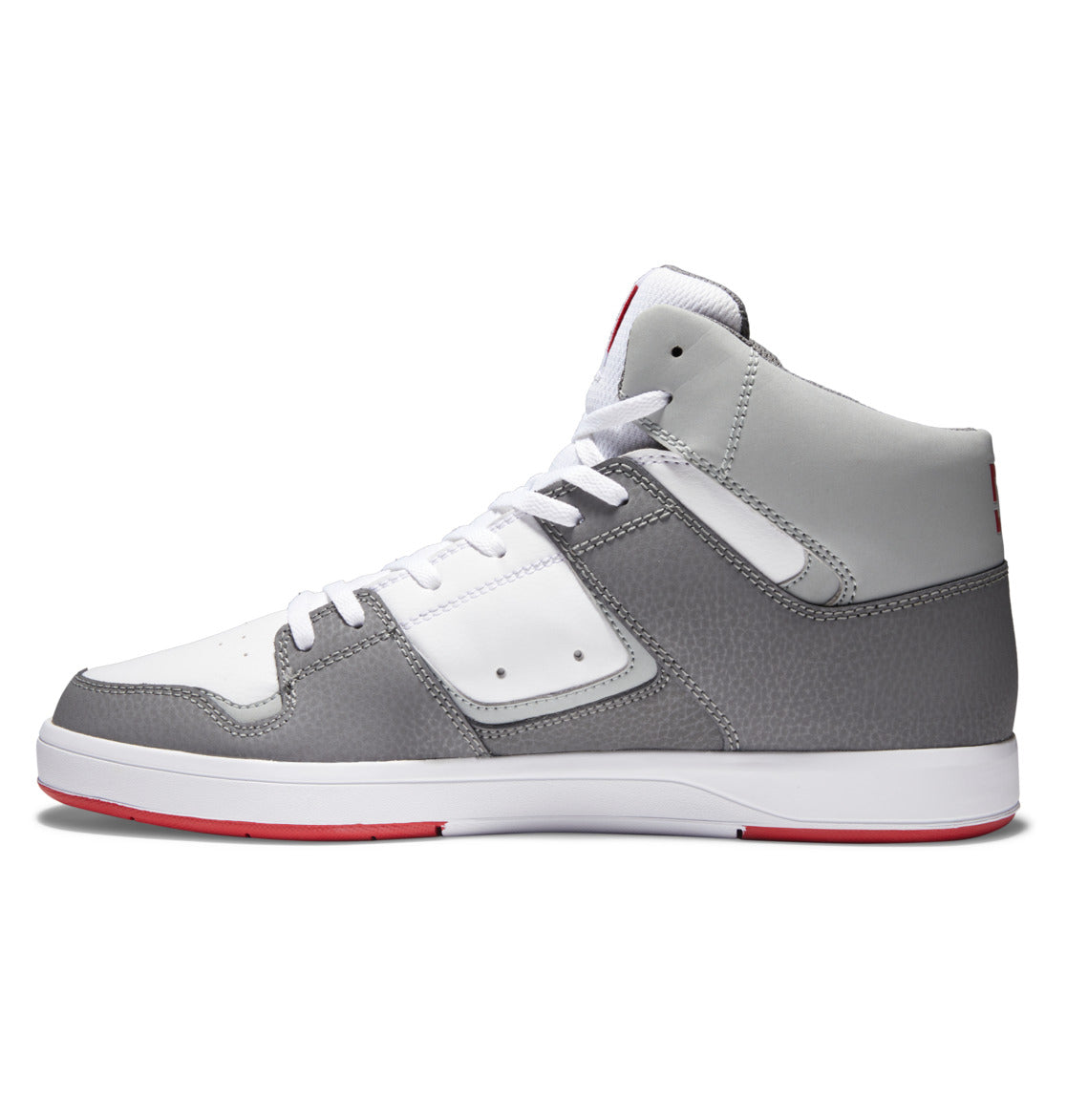 DC Cure High-Top Men Sneakers White / Grey / Red | US-4120LUY