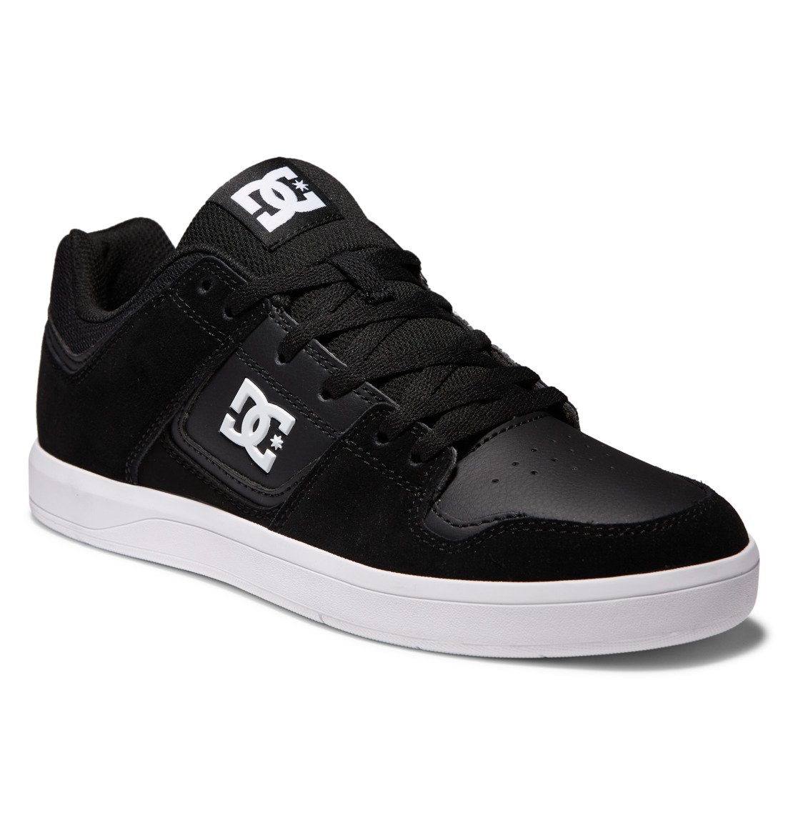 DC Cure Leather Men Skate Shoes Black | US-5462XSV