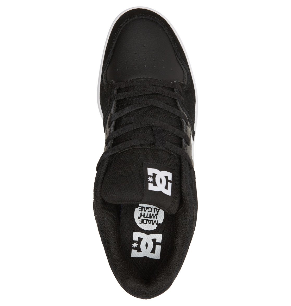 DC Cure Leather Men Skate Shoes Black | US-5462XSV