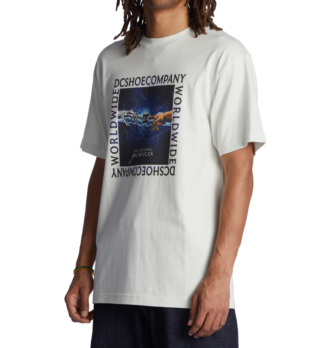 DC Day 1 Men T-Shirt White | US-9562HGB