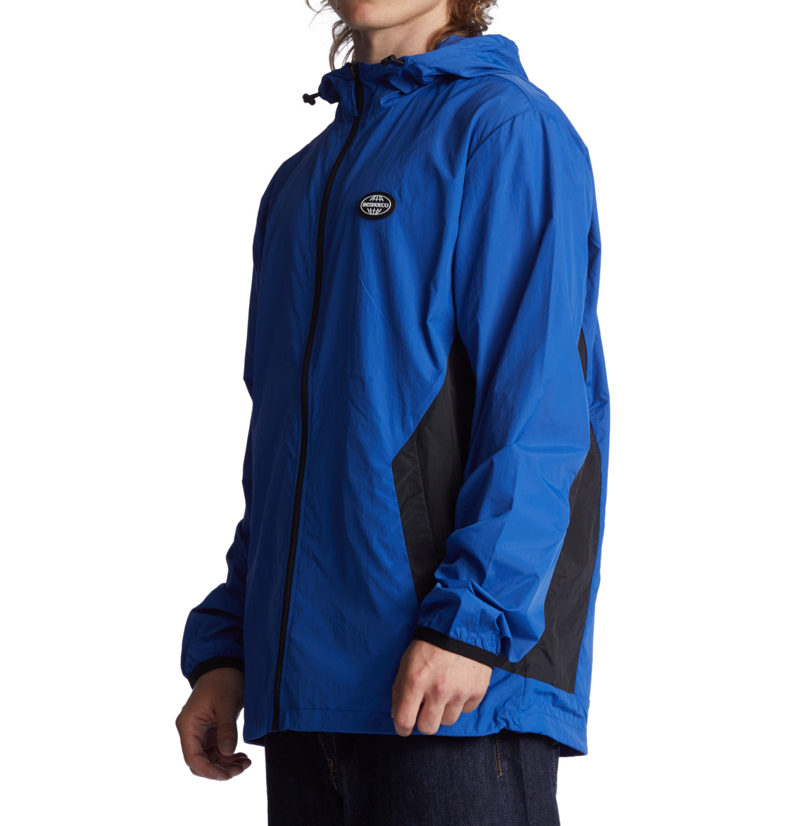 DC Define Block Water-Resistant Windbreaker Men Jackets Blue | US-3512HRT