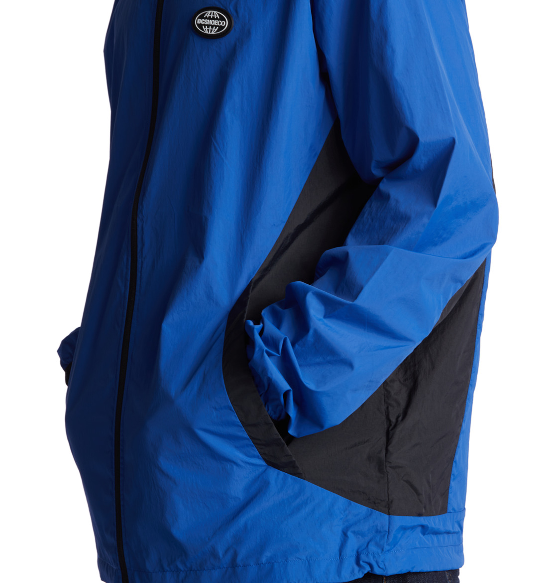 DC Define Block Water-Resistant Windbreaker Men Jackets Blue | US-3512HRT