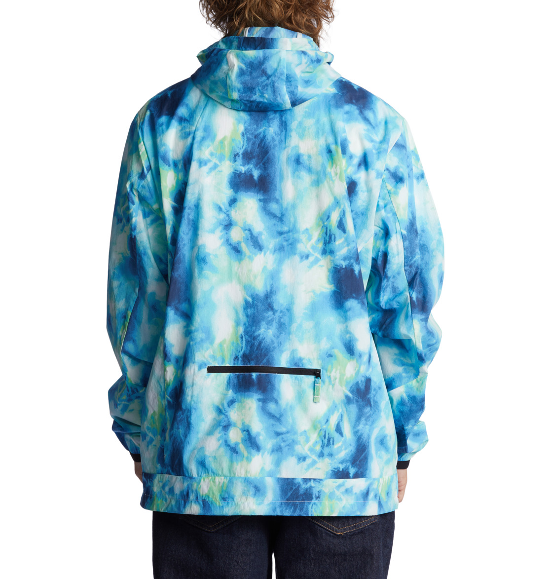 DC Define Print Water-Resistant Windbreaker Men Jackets Green Blue | US-2140NJD