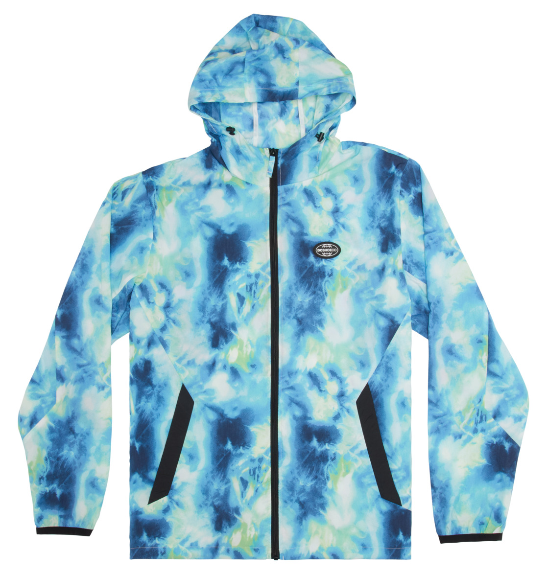 DC Define Print Water-Resistant Windbreaker Men Jackets Green Blue | US-2140NJD