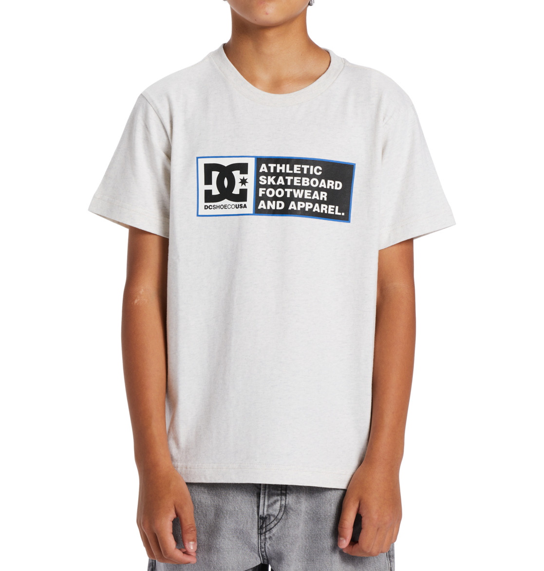 DC Density Zone Short Sleeve Kids' T-Shirt White / Blue | US-3286SED