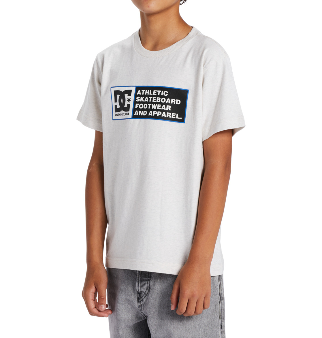 DC Density Zone Short Sleeve Kids' T-Shirt White / Blue | US-3286SED