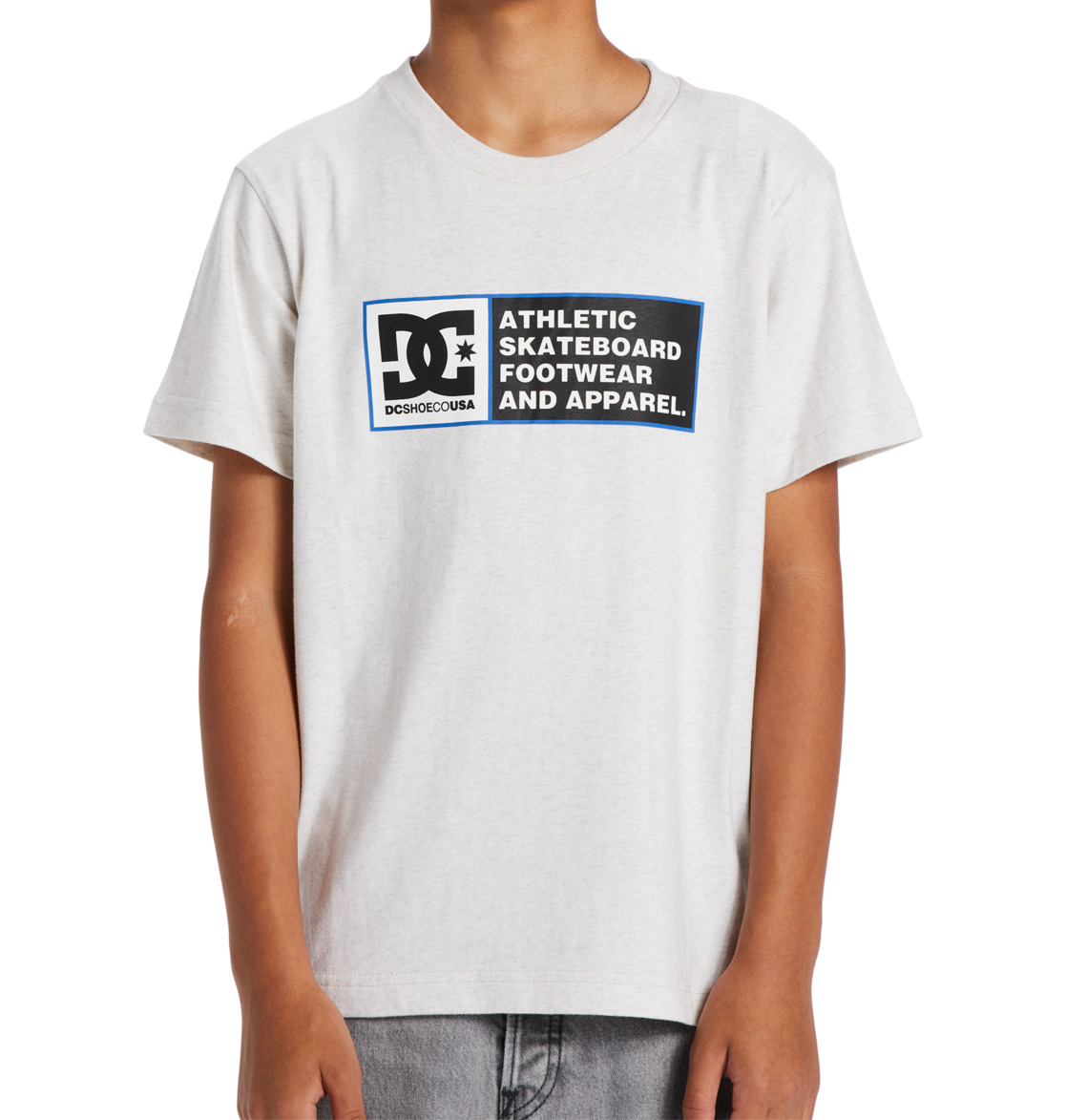 DC Density Zone Short Sleeve Kids' T-Shirt White / Blue | US-3286SED