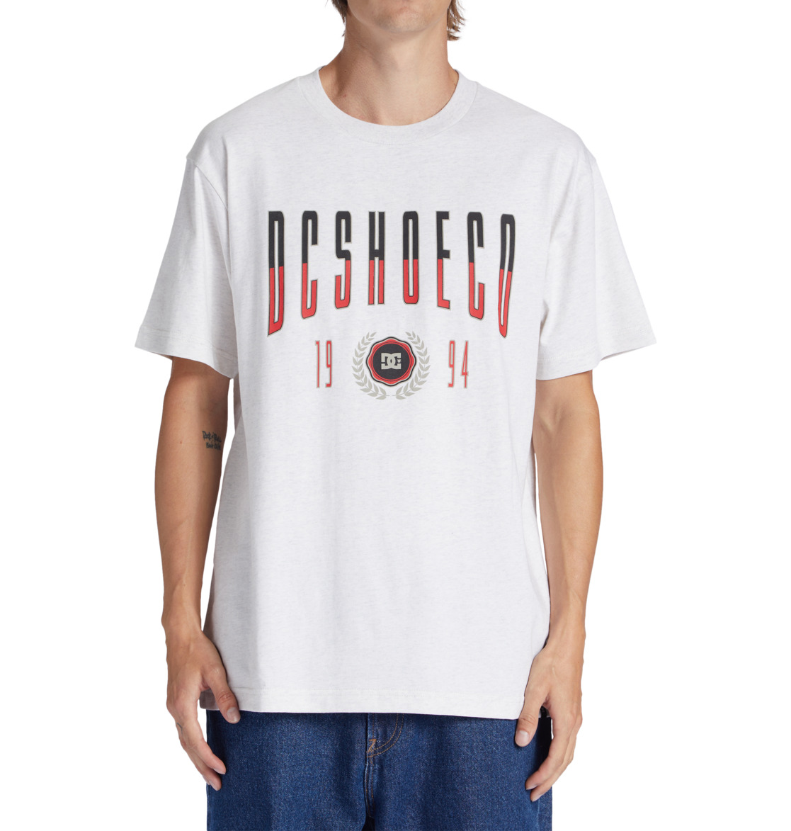 DC Dropout Men T-Shirt White | US-7548GVB