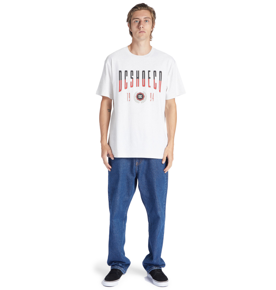 DC Dropout Men T-Shirt White | US-7548GVB