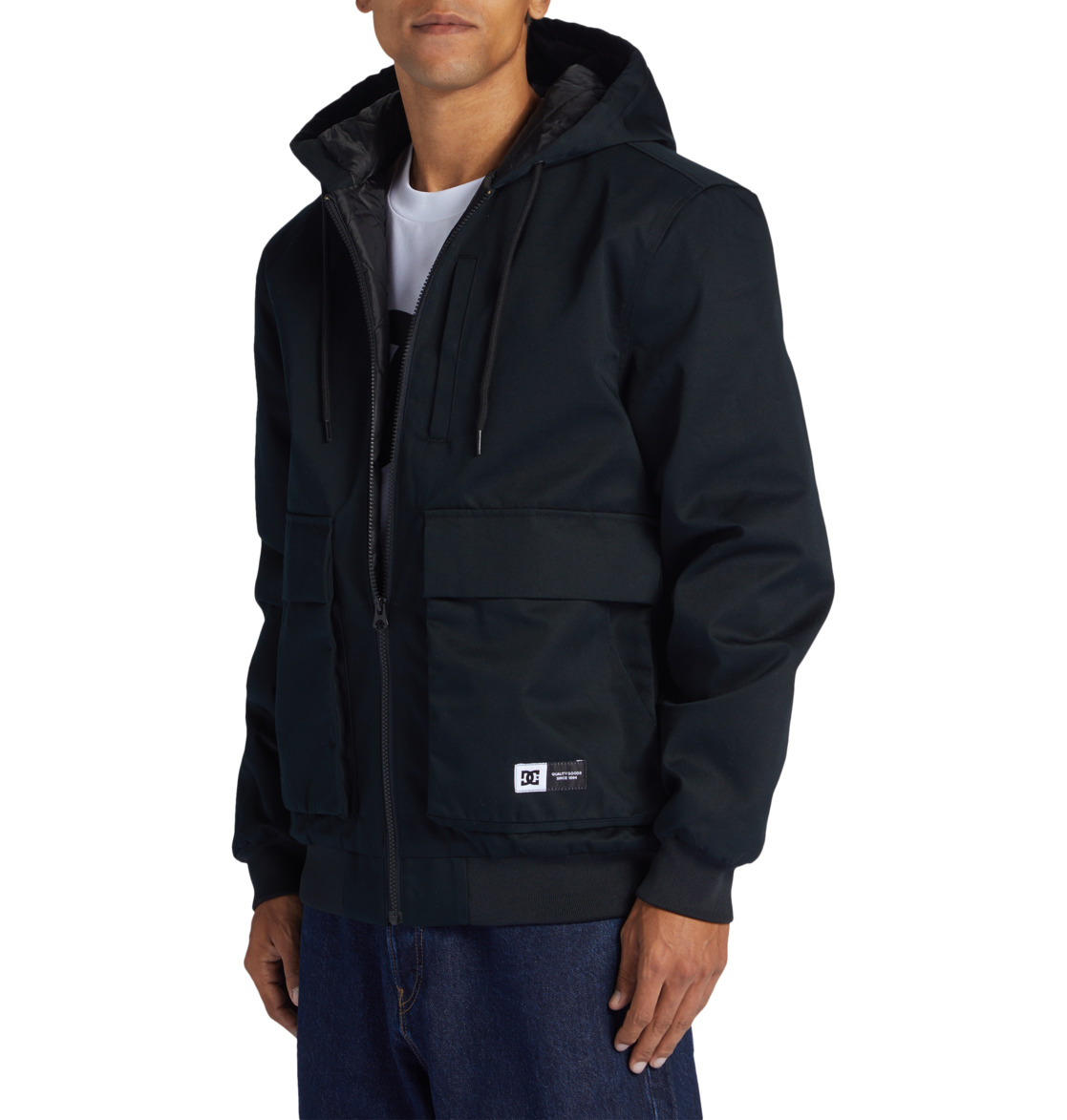 DC Escalate Padded Workwear Men Jackets Black | US-7956ERI