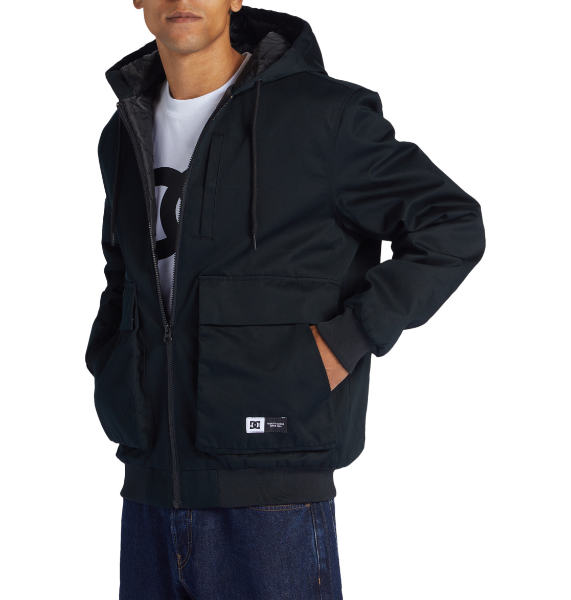 DC Escalate Padded Workwear Men Jackets Black | US-7956ERI