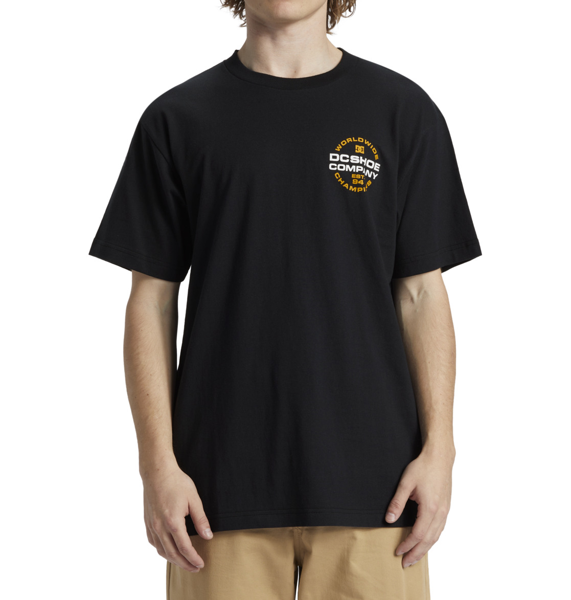 DC Eurostep Men T-Shirt Black | US-3078OTV