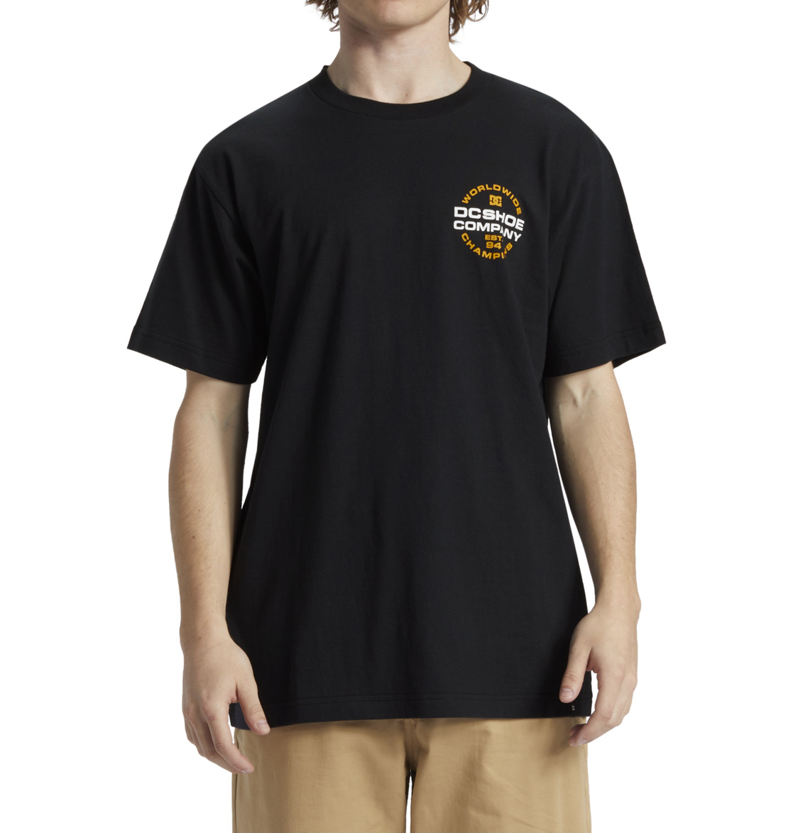 DC Eurostep Men T-Shirt Black | US-3078OTV