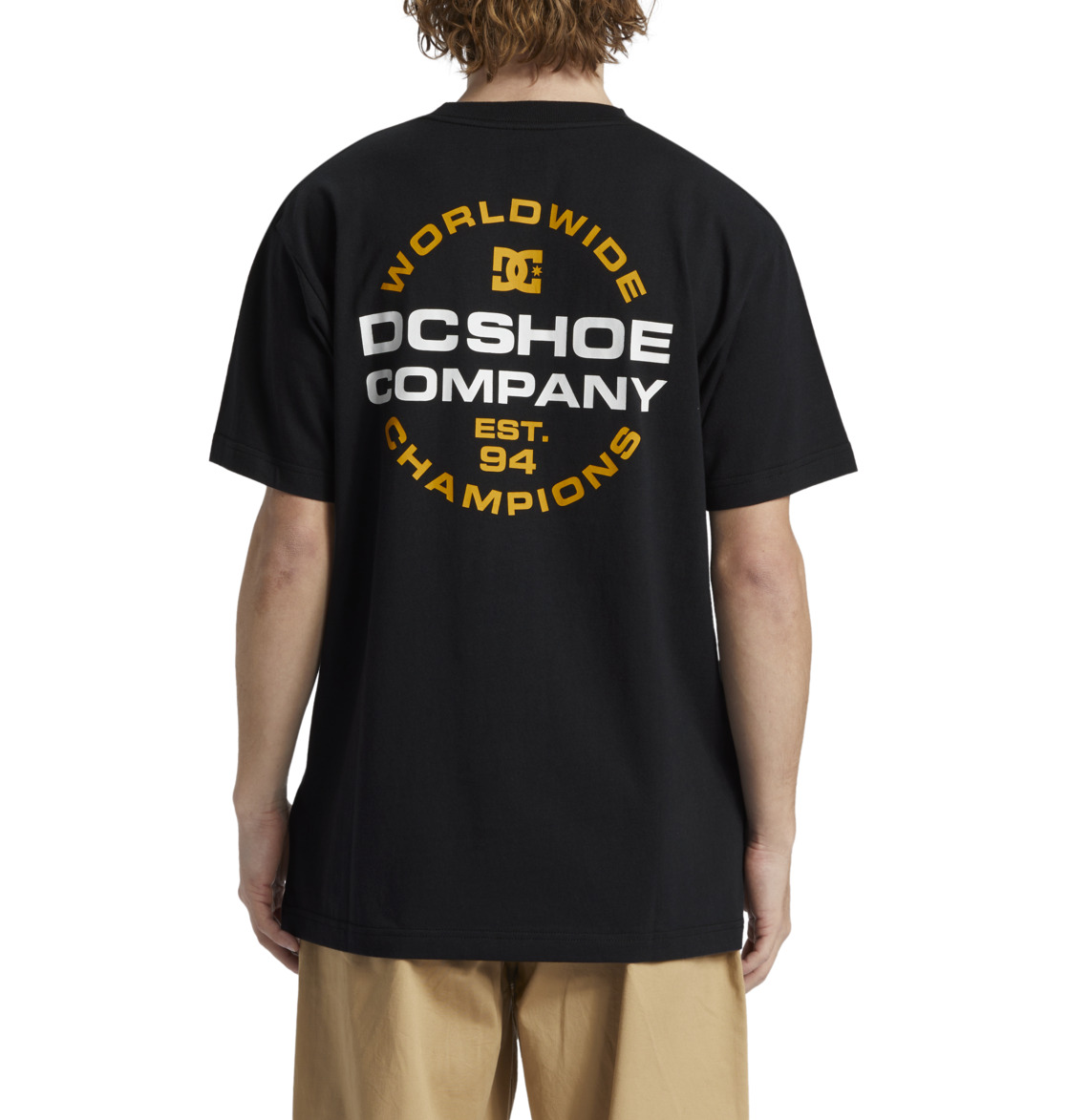 DC Eurostep Men T-Shirt Black | US-3078OTV