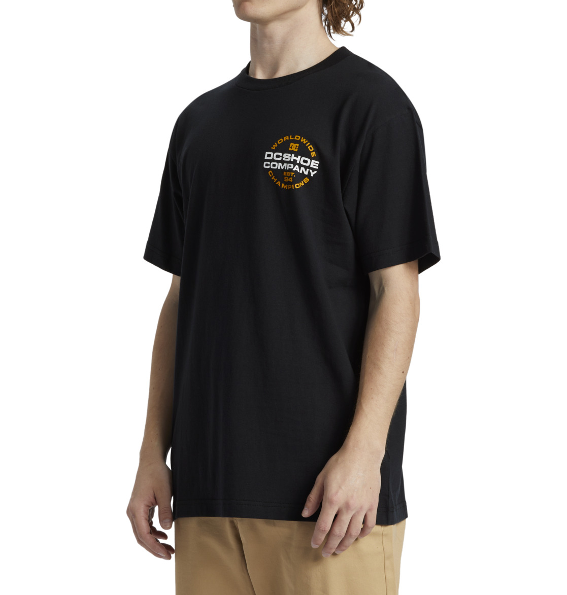 DC Eurostep Men T-Shirt Black | US-3078OTV