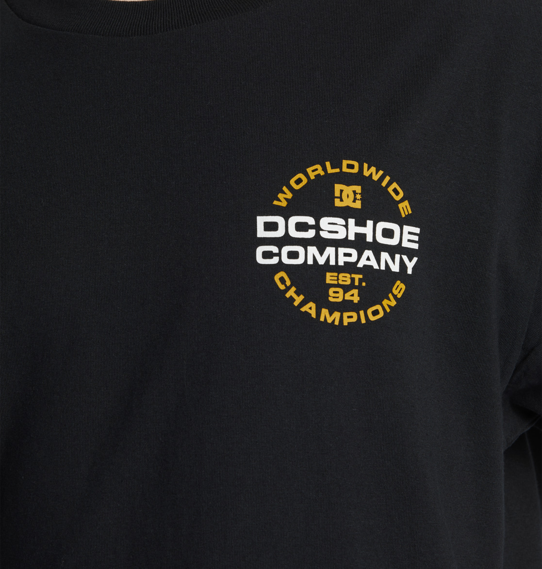 DC Eurostep Men T-Shirt Black | US-3078OTV