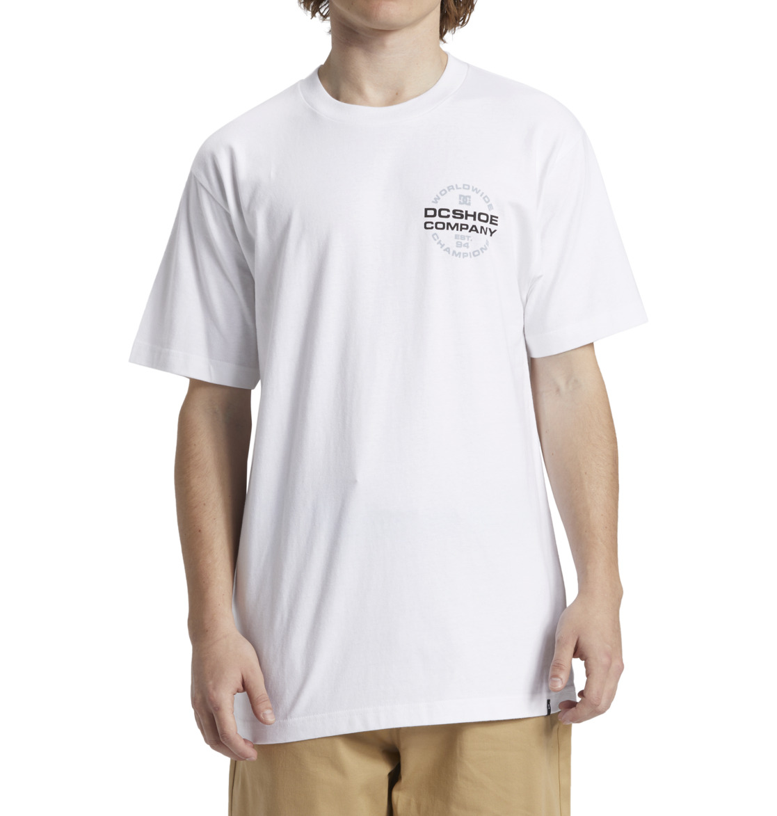 DC Eurostep Men T-Shirt White | US-3572CZY