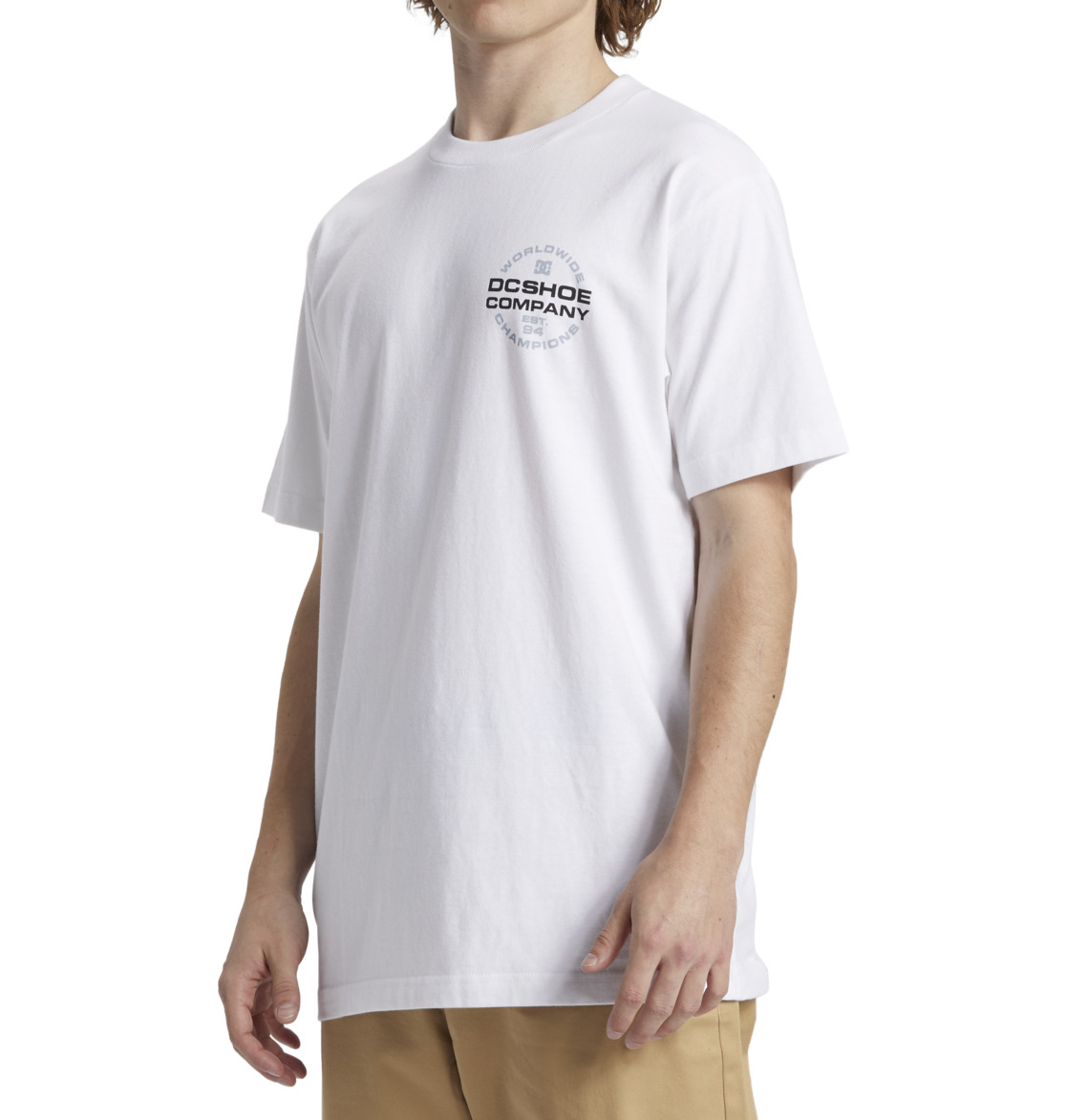 DC Eurostep Men T-Shirt White | US-3572CZY