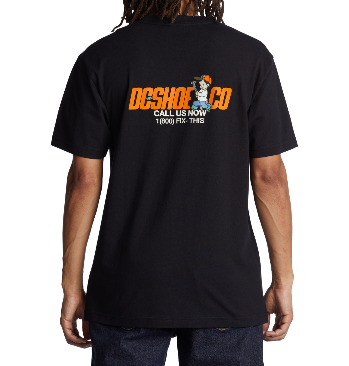 DC Fixer Upper Men T-Shirt Black | US-4763EHX