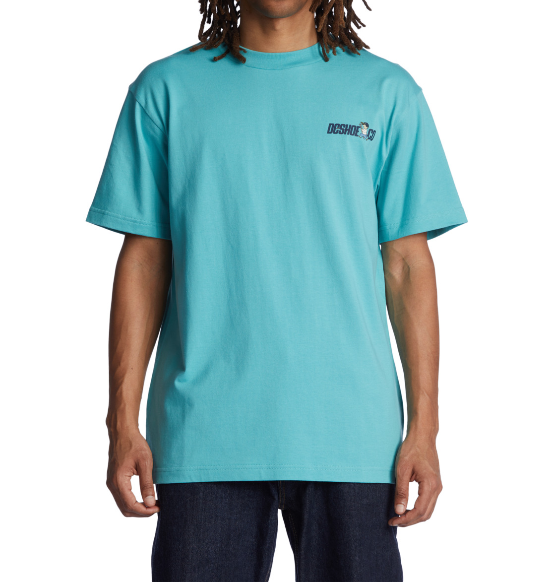 DC Fixer Upper Men T-Shirt Turquoise | US-4586EVG