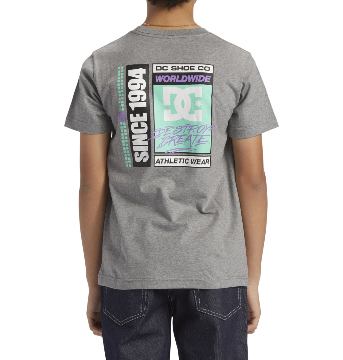 DC Flyer Kids' T-Shirt Grey | US-7146LVA