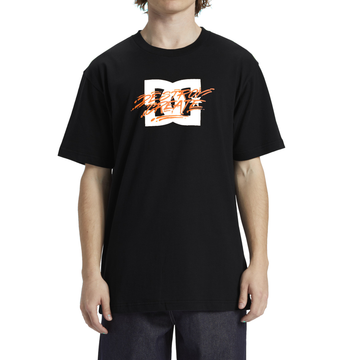 DC Flyer Men T-Shirt Black | US-1523LJC