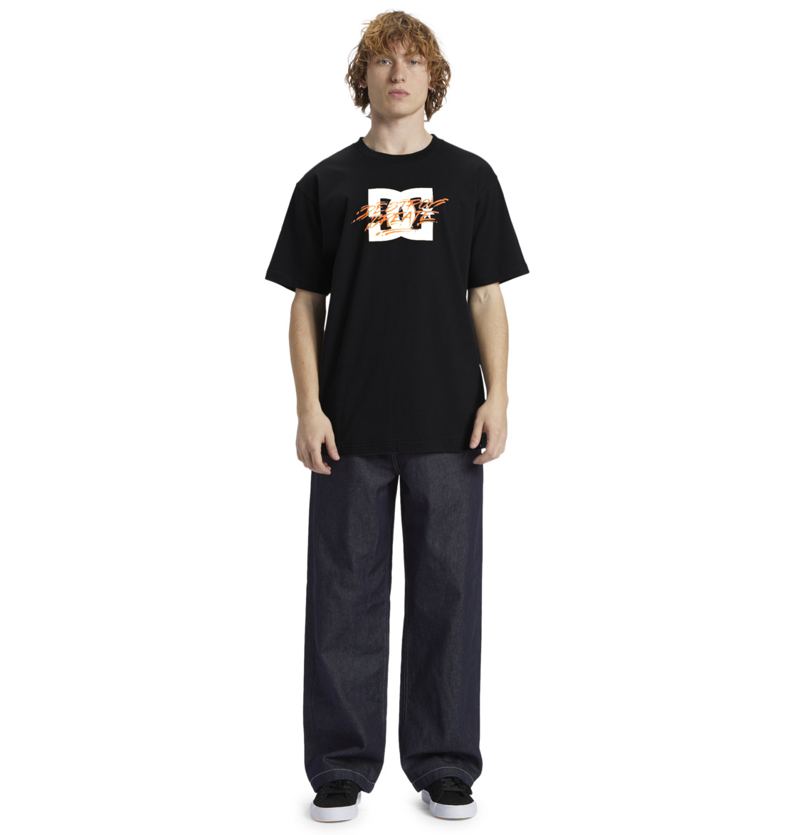 DC Flyer Men T-Shirt Black | US-1523LJC