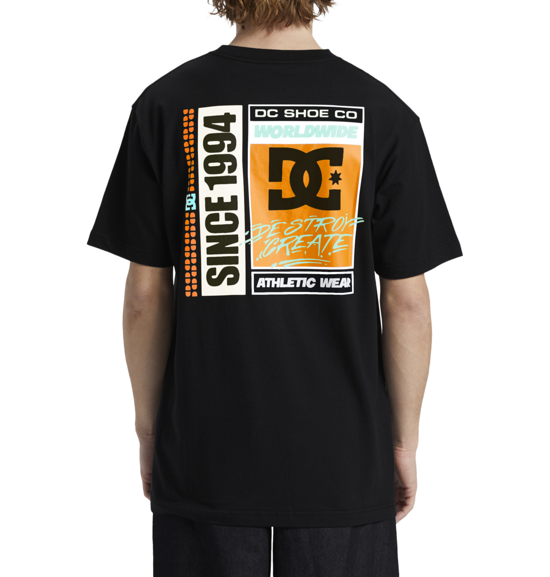 DC Flyer Men T-Shirt Black | US-1523LJC