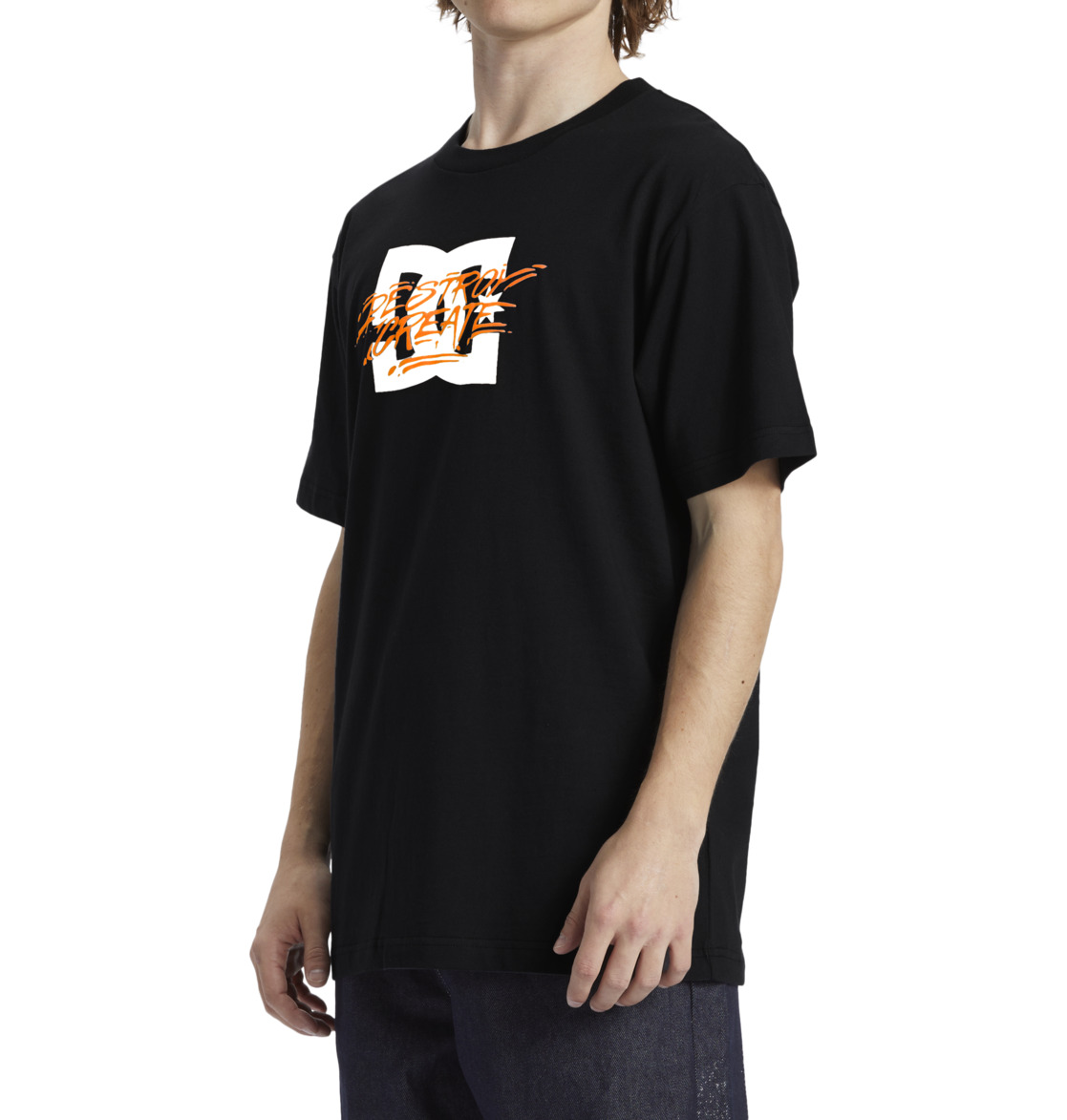 DC Flyer Men T-Shirt Black | US-1523LJC