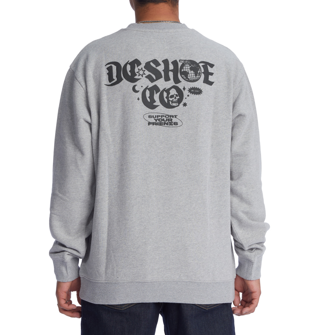 DC Friends Men Sweatshirt Grey | US-0163RSE