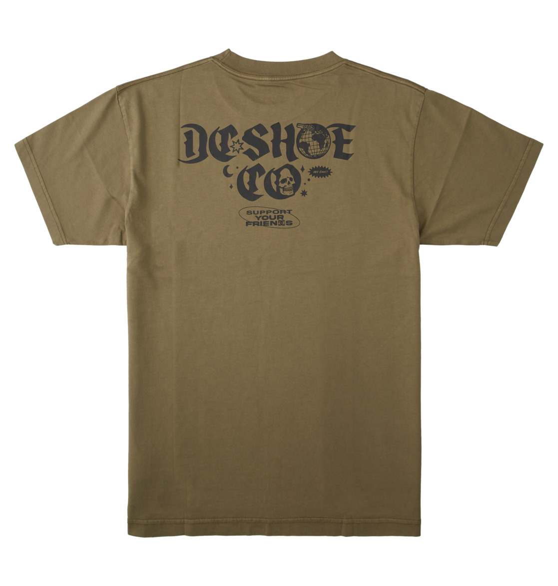 DC Friends Men T-Shirt Dark Green Wash | US-8046YDI