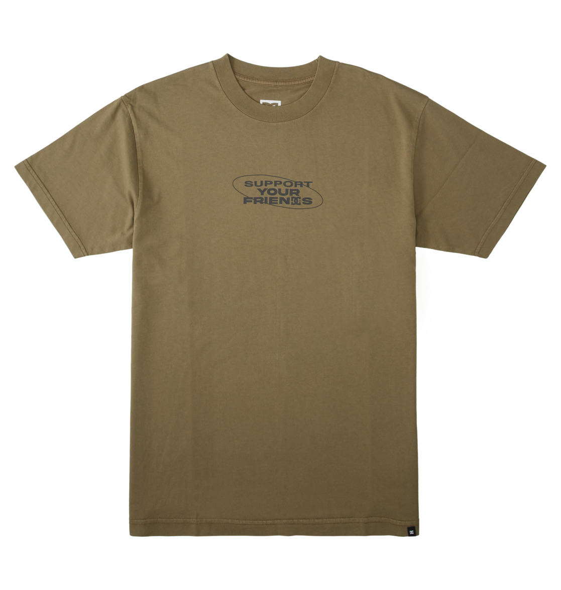 DC Friends Men T-Shirt Dark Green Wash | US-8046YDI