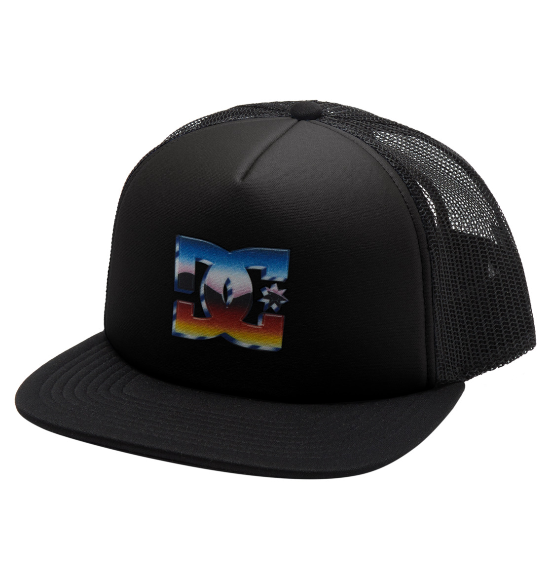 DC Gas Station Trucker Men Caps Black | US-1024TPO