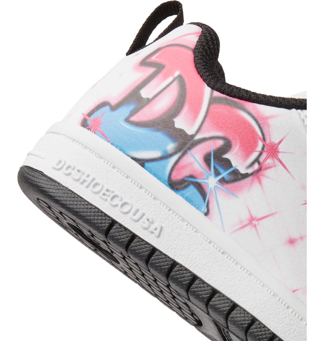 DC Graffiti Print Court Graffik Kids' Sneakers Light Rose | US-5197QDZ