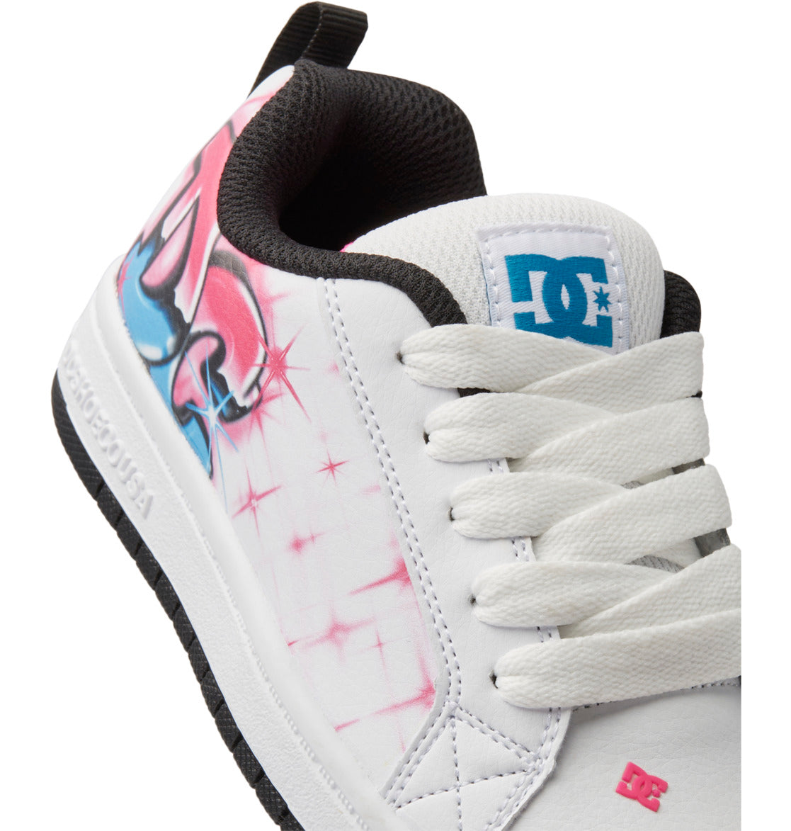 DC Graffiti Print Court Graffik Kids' Sneakers Light Rose | US-5197QDZ