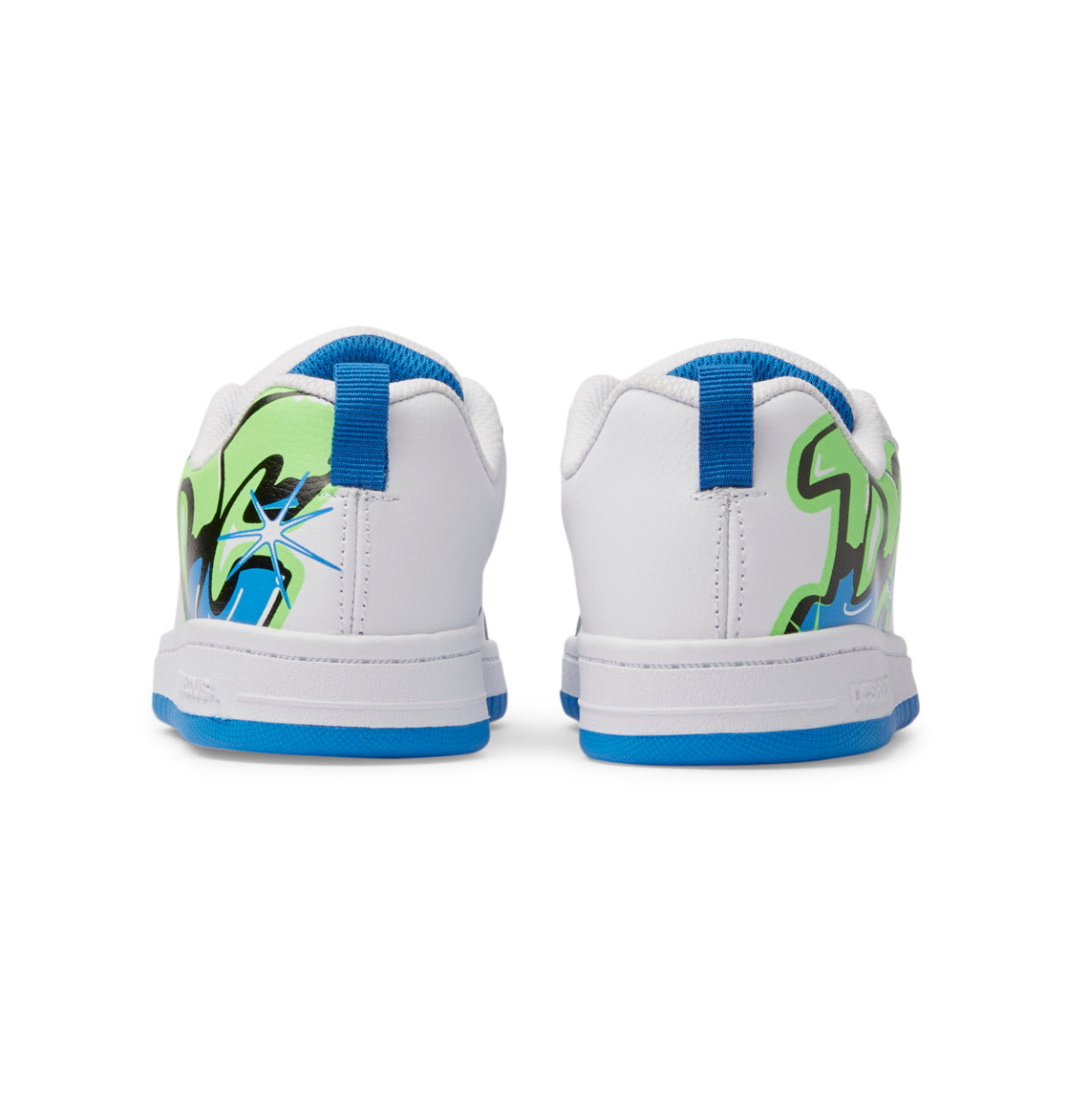 DC Graffiti Print Court Graffik Kids' Sneakers White | US-5319MIO