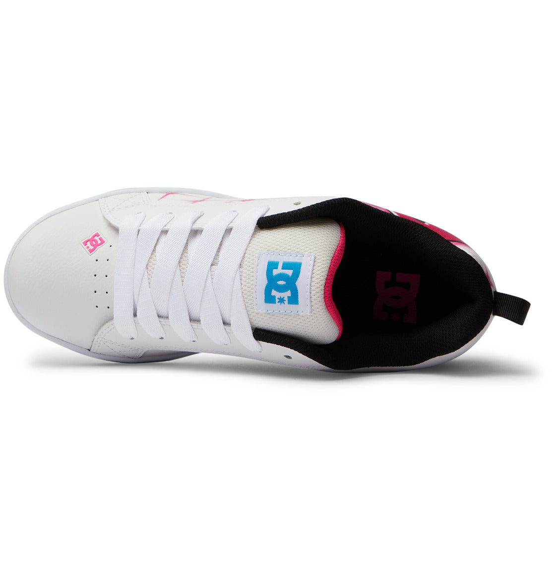 DC Graffiti Print Court Graffik Women Sneakers Light Rose | US-6281NIW