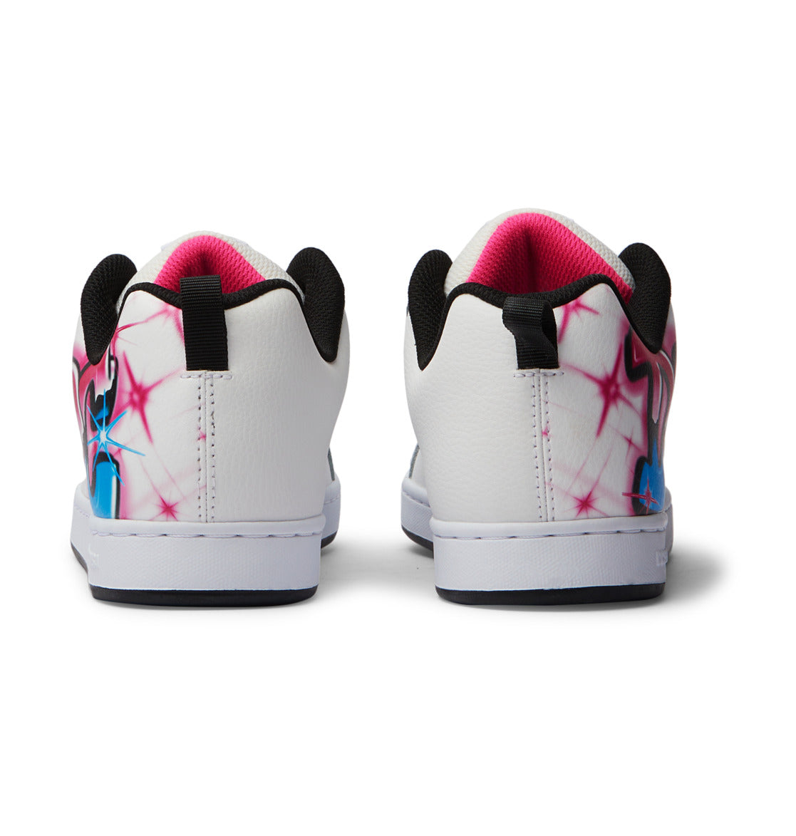 DC Graffiti Print Court Graffik Women Sneakers Light Rose | US-6281NIW