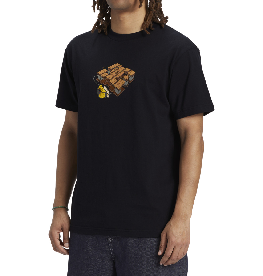 DC Handmade Men T-Shirt Black | US-6809DOV