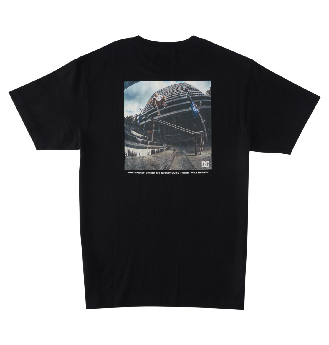 DC Heikkila Sw 360 Flip Men T-Shirt Black | US-3028YAW