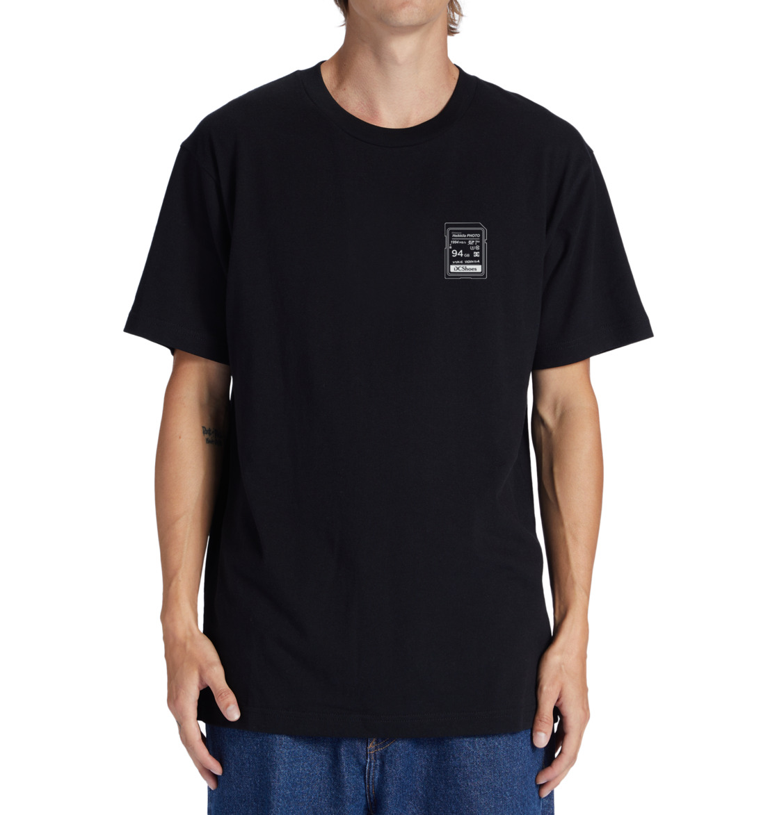 DC Heikkila Sw 360 Flip Men T-Shirt Black | US-3028YAW