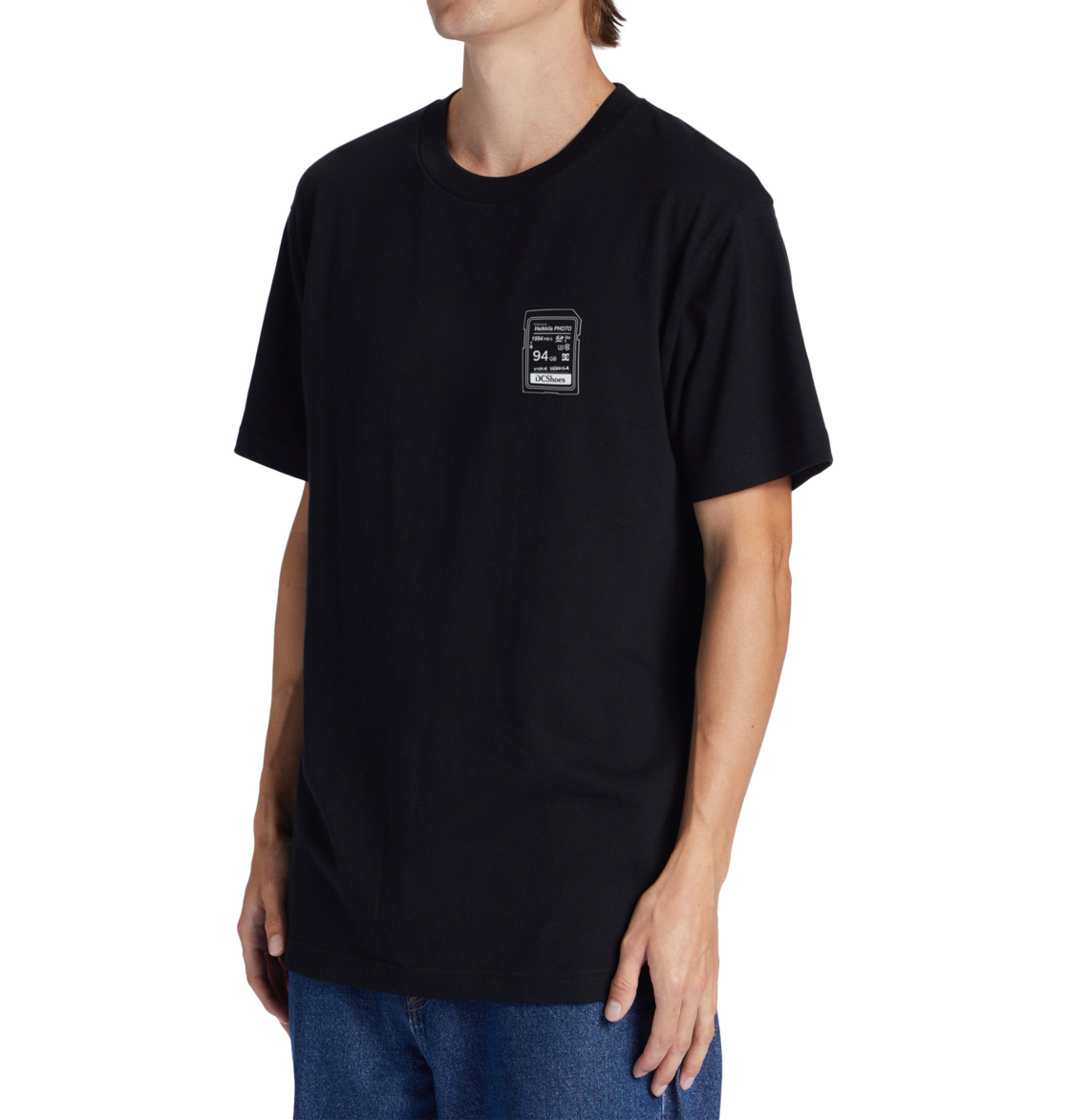 DC Heikkila Sw 360 Flip Men T-Shirt Black | US-3028YAW