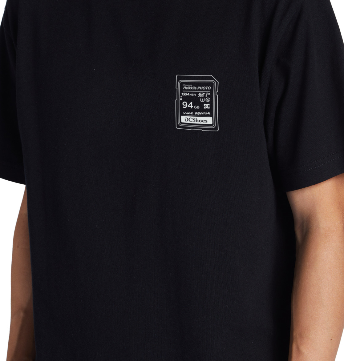 DC Heikkila Sw 360 Flip Men T-Shirt Black | US-3028YAW