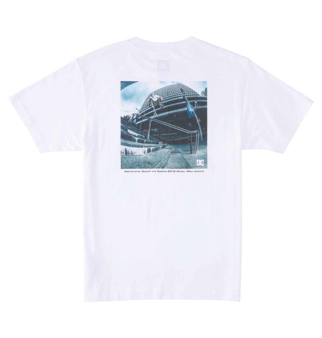 DC Heikkila Sw 360 Flip Men T-Shirt White | US-5862YQJ